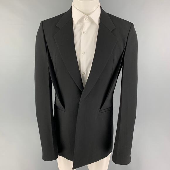 GIVENCHY Size 40 Black Notch Lapel Slim Fit Sport Coat - Picture 1 of 1